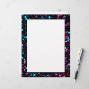Papier pailleté mosaïque bleu rose scintillant