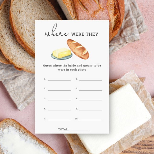 Papier Pain & Beurre, Où étaient-ils le jeu de douche nup (Créateur téléchargé)