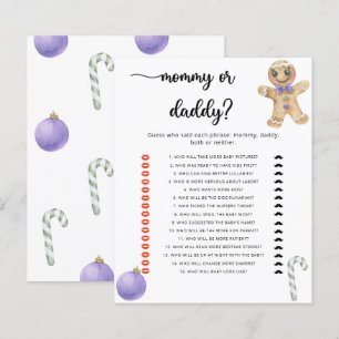 Papier Pain d'épice homme - maman ou papa jeu de baby sho