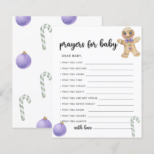 Papier Pain d'épices - prières pour bébé