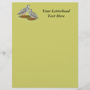 Papier Paire de perdrix de Chukar