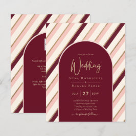 Papier Palette de couleurs Mariage or rose Bourgogne