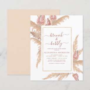 Papier Pampas Grass Brunch Bubbly Boho Fête des mariées I
