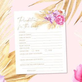 Papier Pampas grass - Prédictions et conseils pour bébé