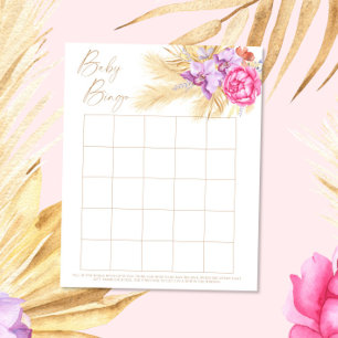 Papier Pampas herbe - Baby Bingo jeu