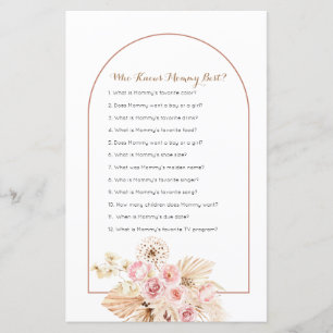 Papier Pampas Rose Floral Grass Qui Connaît Mommy Meilleu