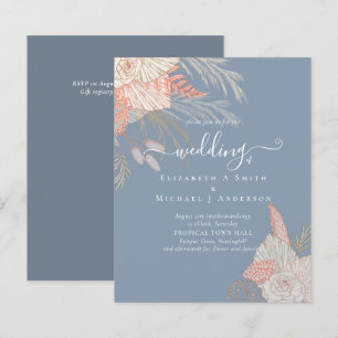 Papier Pampas Tropical Grass Terracotta Mariage