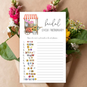 Papier Panier à fleurs - douche nuptiale émoticônes