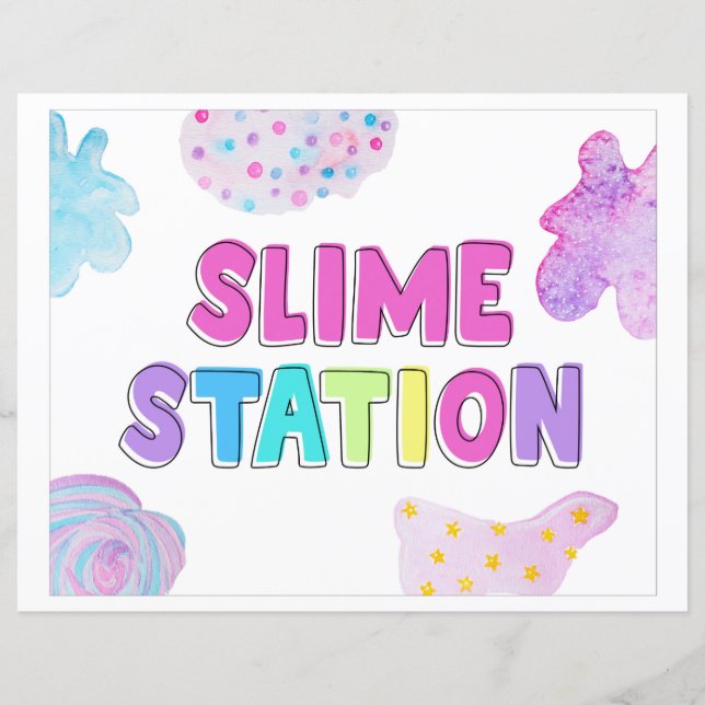 Papier Panneau de la station Slim | Signes de fête artisa (Devant)