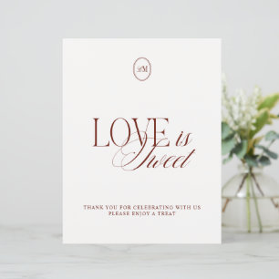 Papier Panneau de mariage Élégant Amour Rouillé est Doux