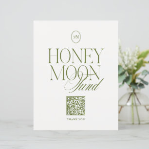 Papier Panneau de mariage QR pour la caisse de lune de mi