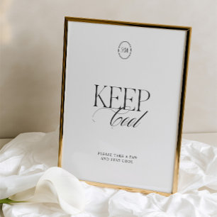 Papier Panneau de mariage ventilateur minimaliste Keep Co