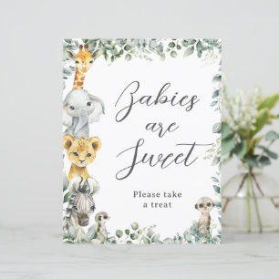 Papier Panneau de traitement de bébé animaux de jungle à