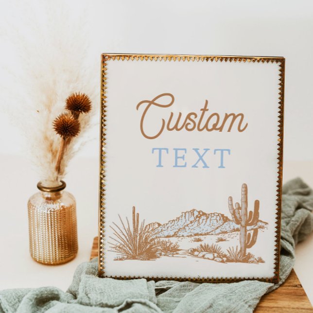 Papier Panneau occidental personnalisé 8x10 (Créateur téléchargé)