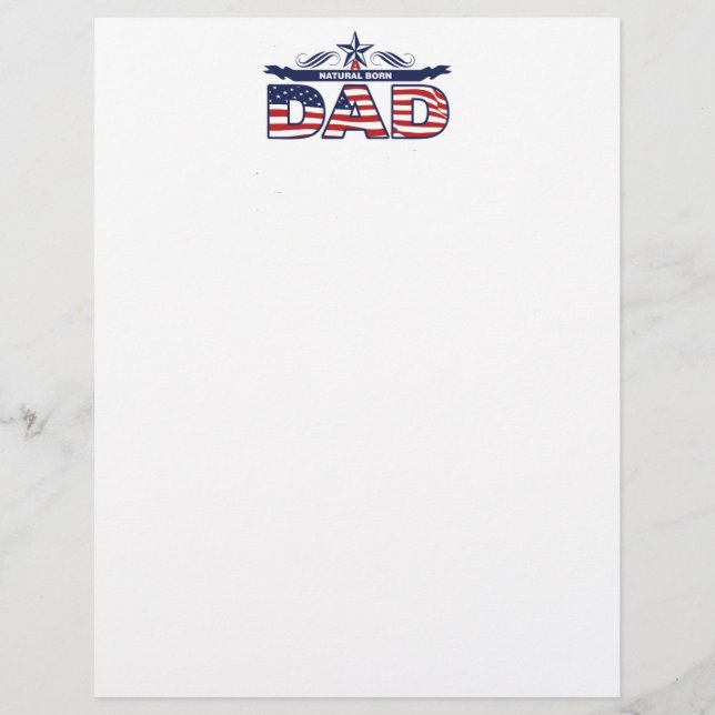 Papier Papa, Père, Un Père Né Naturel (Devant)