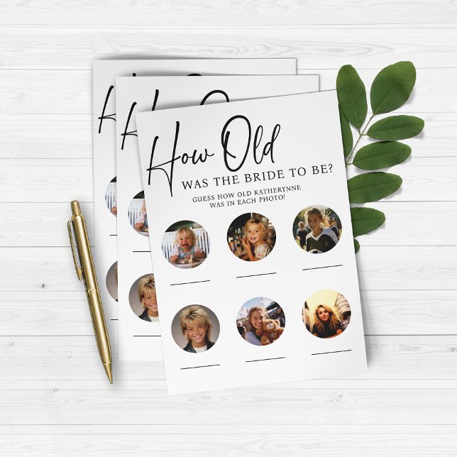 Papier PAPER Quel Âge Avait Été Mariée Fête des mariées P (How old was the bride to be?)