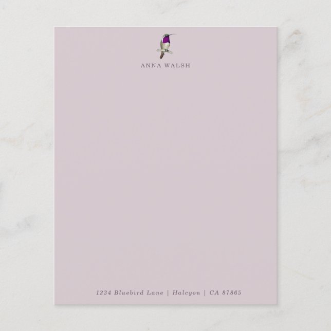 Papier papeterie Lilac Pale (Devant)