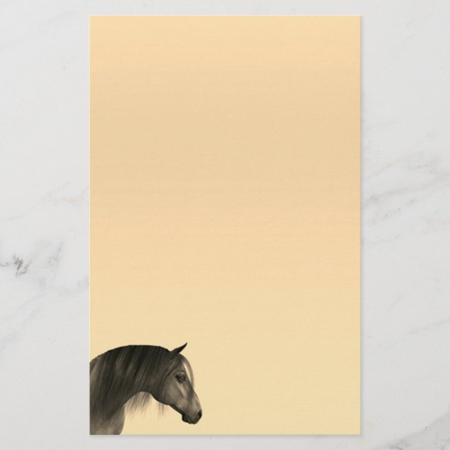 Papier papeterie Pastel Head Horse (Devant)