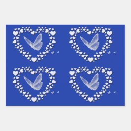 Papier papier à enveloppement papillon vintage Jeu