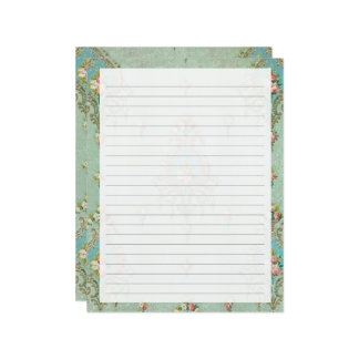 Papier papier à lettres linéaires