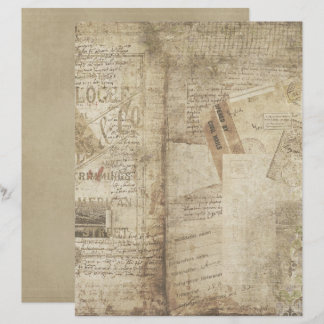 Papier papier à papier à scandale vintage pour la 