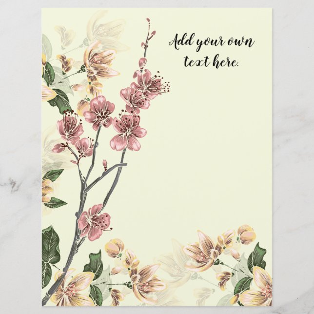 Papier papier journal Pink Dogwood Blossoms (Devant)