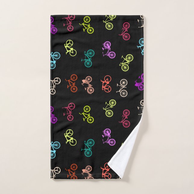 Papier papier motif d'invitation à bicyclette (Serviette à main)