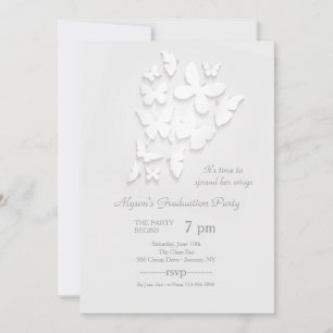Papier Papier Papiers Graduation Party Invitation