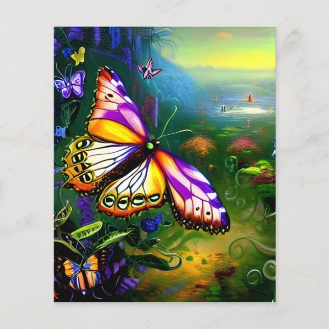 Papier papier pour carnet de voyage papillon Imagi (Devant)