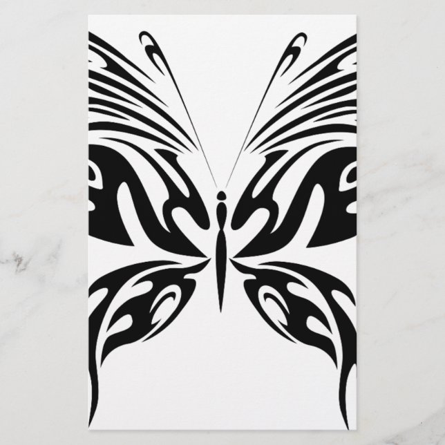 Papier Papillon Abstrait (Devant)