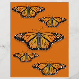 Papier papillon monarque