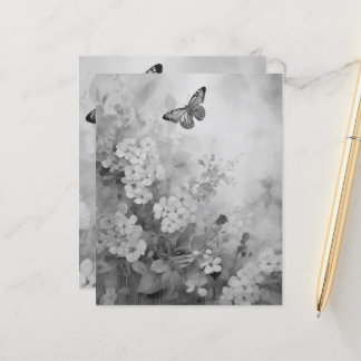 Papier Papillon noir et blanc