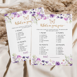 Papier Papillon Qu'y a-t-il dans votre jeu de baby shower