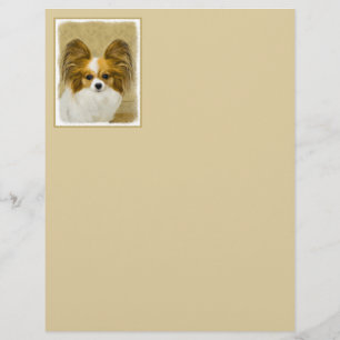 Papier Papillon (Tri Hound) Peinture - Art de Chien Origi