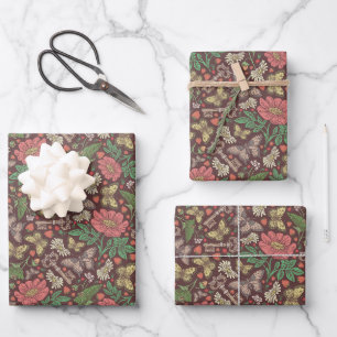 Papier papillon vintage victorien clés anciennes m