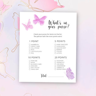 Papier Papillons - Ce qui dans votre jeu de baby shower à
