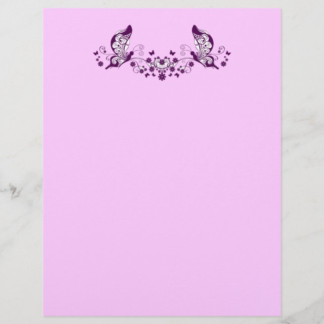 Papier Papillons pourpres (Devant)