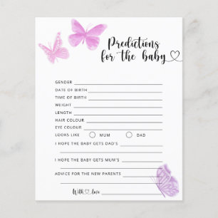 Papier Papillons - prédictions et conseils pour bébé