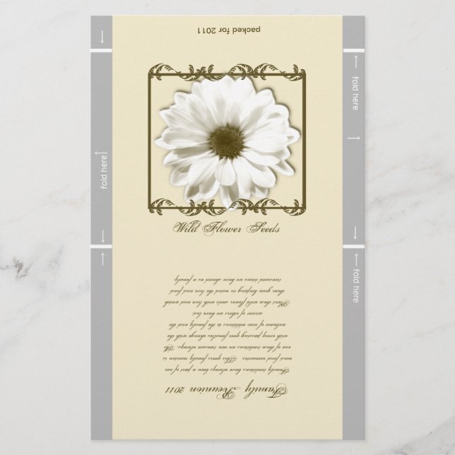 Papier Paquet de semences personnalisé (Devant)