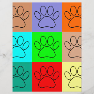 Papier Paquets De Chiots Mignons En Carré