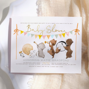 Papier Parade de groupe d'animaux de la forêt Budget Baby