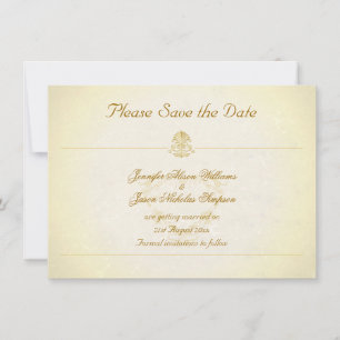 Papier parchemin vintage - Invitation à sauver la 
