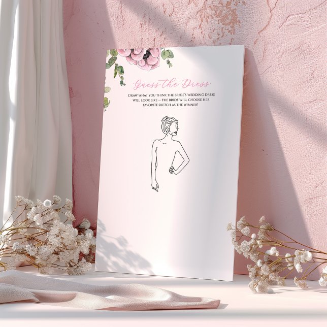 Papier Parisian Oh la la Bidal Shower Devinez la Robe (Créateur téléchargé)