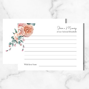 Papier Partager un mot d'amour mémoire Fréquence funérair