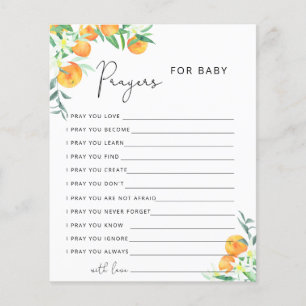 Papier Partie prières pour bébé