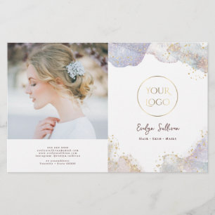 Papier Parties scintillant aquarelle formes pliante broch