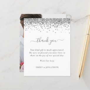 Papier Parties scintillant argent budget Mariage photo Me