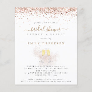 Papier Parties scintillant Budget Champagne Bridal Showba