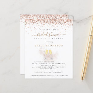 Papier Parties scintillant Budget Champagne Bridal Showba