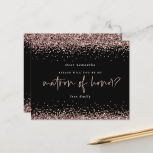 Papier Parties scintillant Budget Rose Gold Matron D'Honn